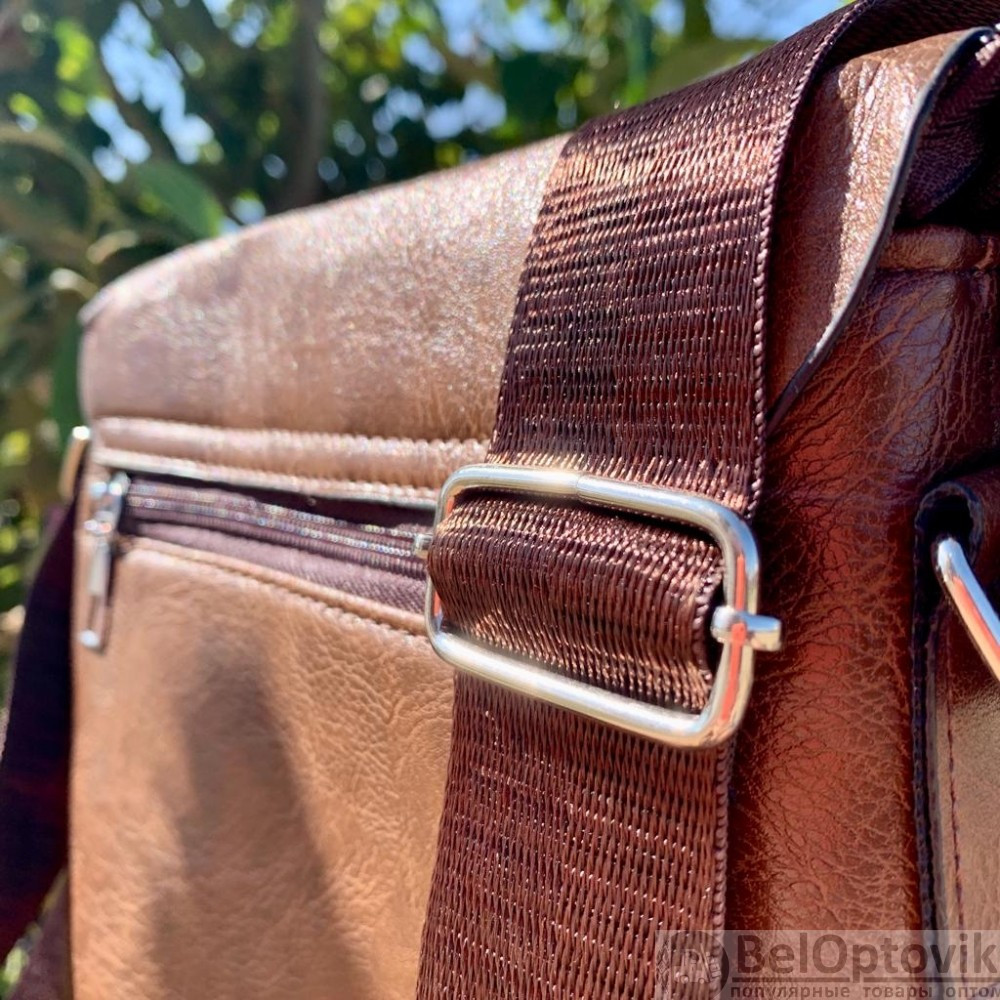Мужская сумка-планшет Jeep Buluo (кошелёк Бифолд в подарок) - фото 3 - id-p187290934