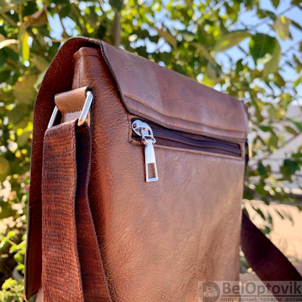 Мужская сумка-планшет Jeep Buluo (кошелёк Бифолд в подарок) - фото 5 - id-p187290934