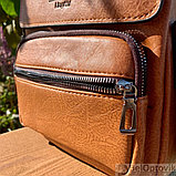 Классическая мужская сумка-мессенджер Bolo LingShi (плечевой ремень, ручка для переноски), фото 3