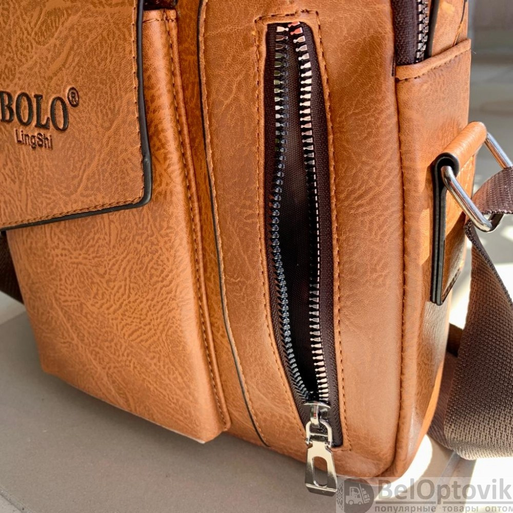 Мужская сумка-мессенджер через плечо Bolo LingShi (отделение для смартфона) - фото 4 - id-p187290992