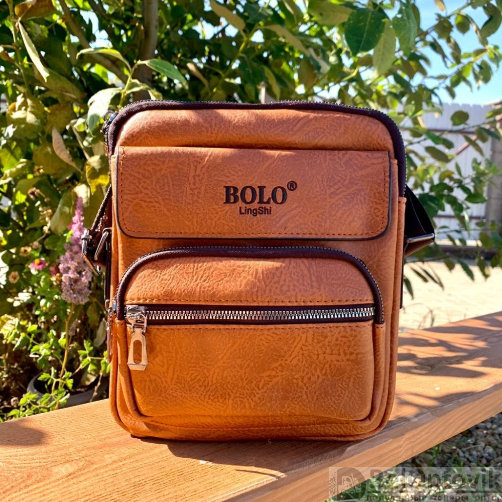 Классическая мужская сумка-мессенджер Bolo LingShi (плечевой ремень, ручка для переноски) - фото 4 - id-p187290994