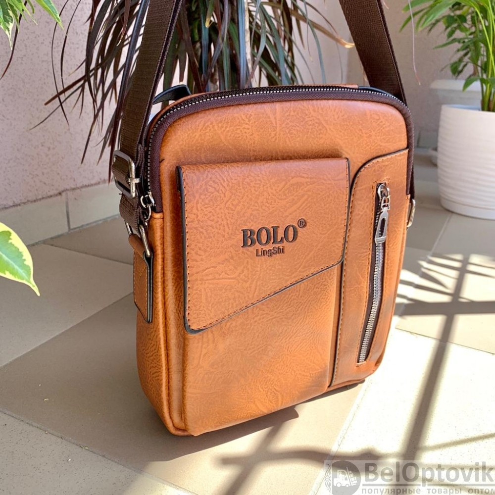 Мужская сумка-мессенджер через плечо Bolo LingShi (отделение для смартфона) - фото 8 - id-p187290996