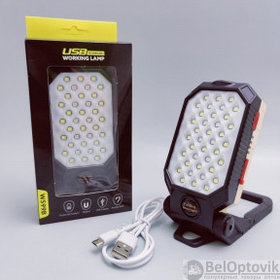 Переносной светодиодный фонарь - лампаUSB Working Lamp W599В (3 режима свечения, 1 фонарь, 4 вида крепления)