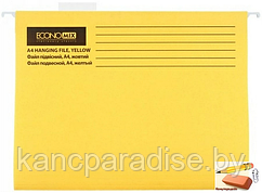 Папка подвесная для картотек Economix, 310х240 мм., 345 мм., желтая