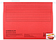 Папка подвесная для картотек Economix, 310х240 мм., 345 мм., красная, фото 2