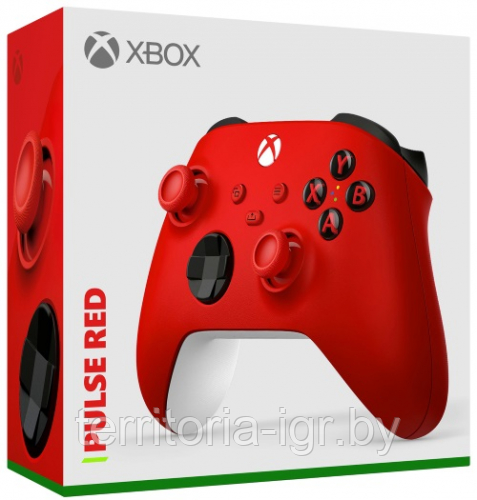 Microsoft Original Беспроводной геймпад Xbox Series X|S|One (PULSE RED) QAT-00001 - фото 2 - id-p187340231