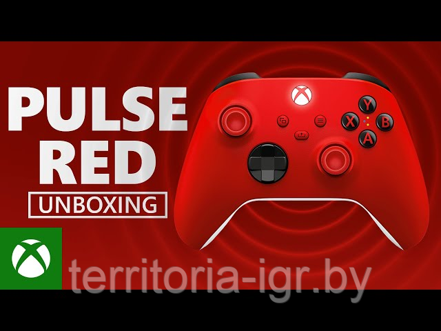 Microsoft Original Беспроводной геймпад Xbox Series X|S|One (PULSE RED) QAT-00001