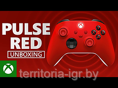 Microsoft Original Беспроводной геймпад Xbox Series X|S|One (PULSE RED) QAT-00001