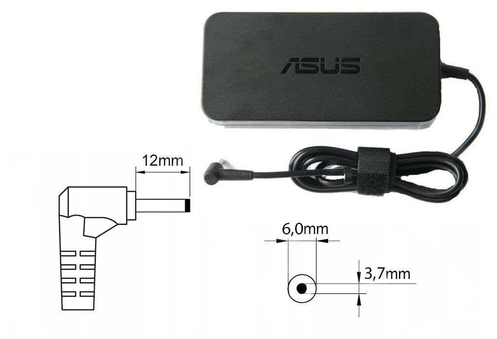 Оригинальная зарядка (блок питания) для ноутбука Asus TUF FX705, ADP-150CH B, 150W, Slim, штекер 6.0x3.7 мм - фото 1 - id-p187350704