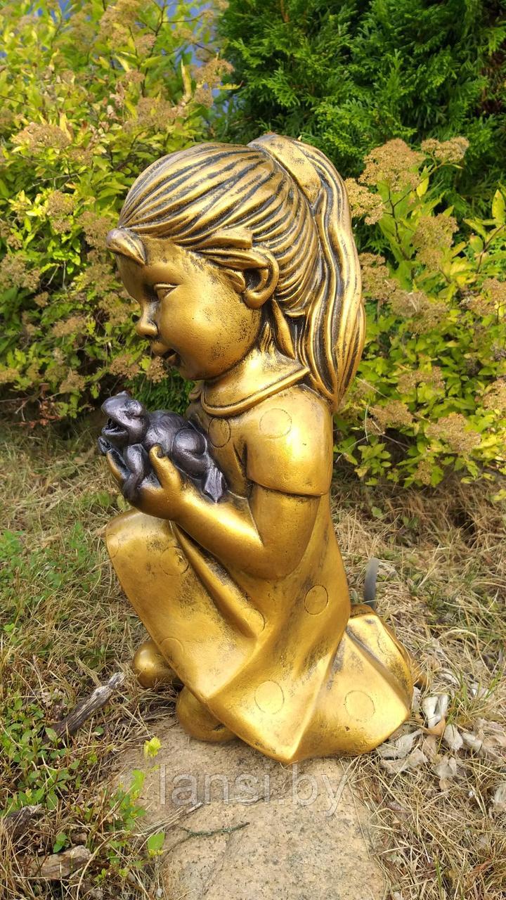 Скульптура "Девочка с лягушкой " фонтан - фото 1 - id-p187393472