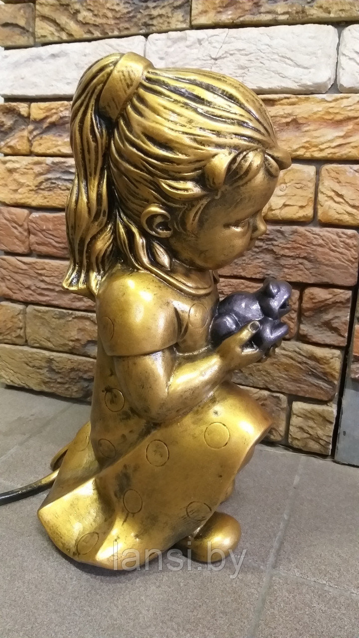 Скульптура "Девочка с лягушкой " фонтан - фото 3 - id-p187393472