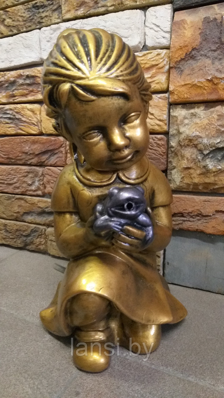 Скульптура "Девочка с лягушкой " фонтан - фото 4 - id-p187393472
