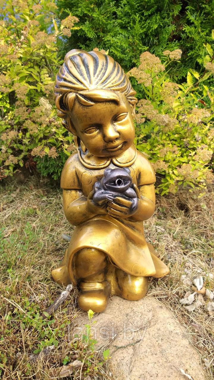 Скульптура "Девочка с лягушкой " фонтан - фото 1 - id-p187393543