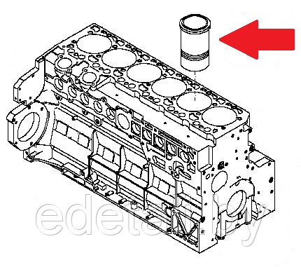20858684 Гильза цилиндра VOLVO - фото 2 - id-p187393889