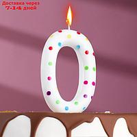 Свеча в торт на день рождения, цифра "0" ГИГАНТ
