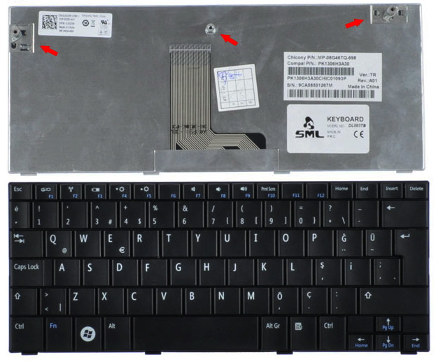 Купить клавиатуру нетбука Dell Inspiron Mini 10 в Минске и с доставкой по РБ