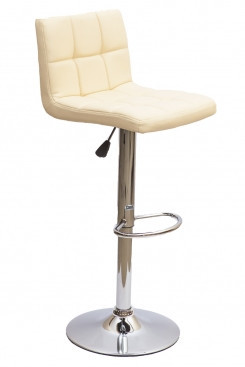 Барный стул Logos Кремовый (экокожа) - фото 1 - id-p79916703