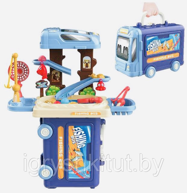 Игровой набор "Рыбалка в чемоданчике" 3 в 1 ,арт.8079
