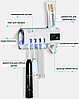 Держатель для зубных щеток с ультрафиолетовой дезинфекцие и дозатор зубной пасты Toothbrush sterilizer, фото 3