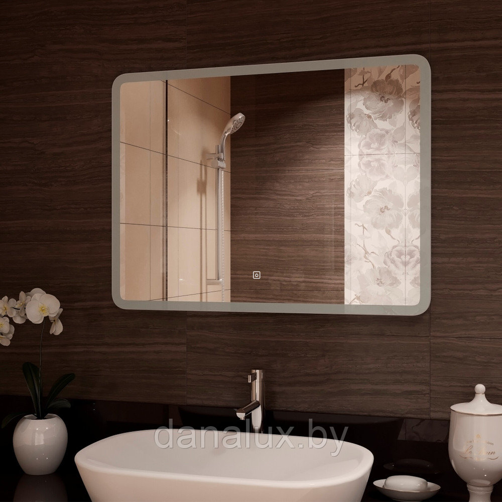 Зеркало с подсветкой Континент Demure LED 70х50 - фото 3 - id-p183974454