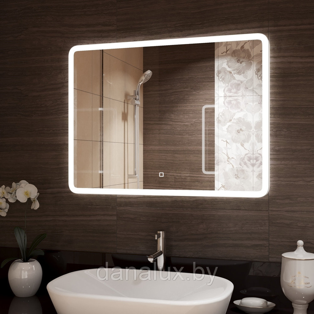 Зеркало с подсветкой Континент Demure LED 80х60