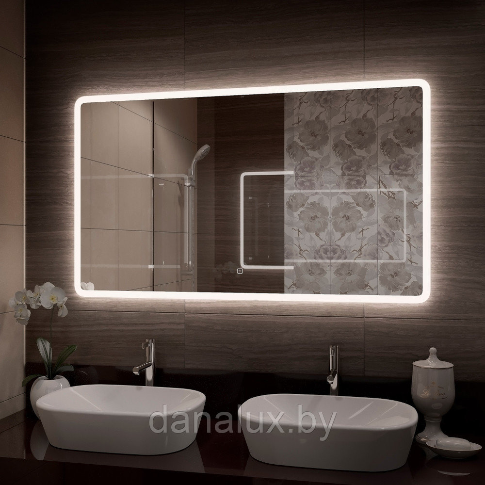 Зеркало с подсветкой Континент Demure LED 120х70 - фото 2 - id-p183974460
