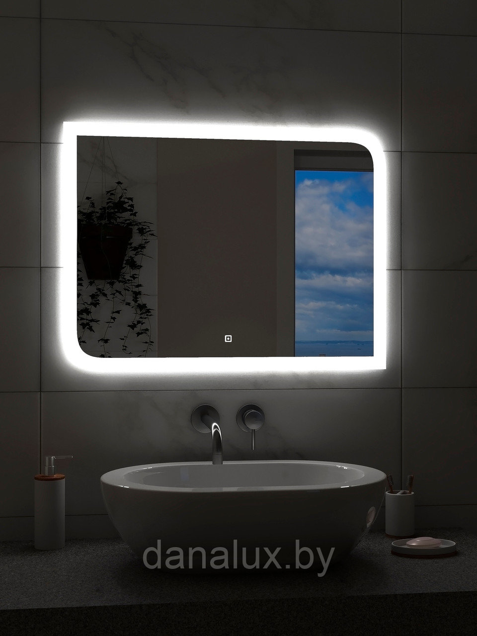 Зеркало с подсветкой Континент Fantasy LED 80х60 - фото 2 - id-p187410653