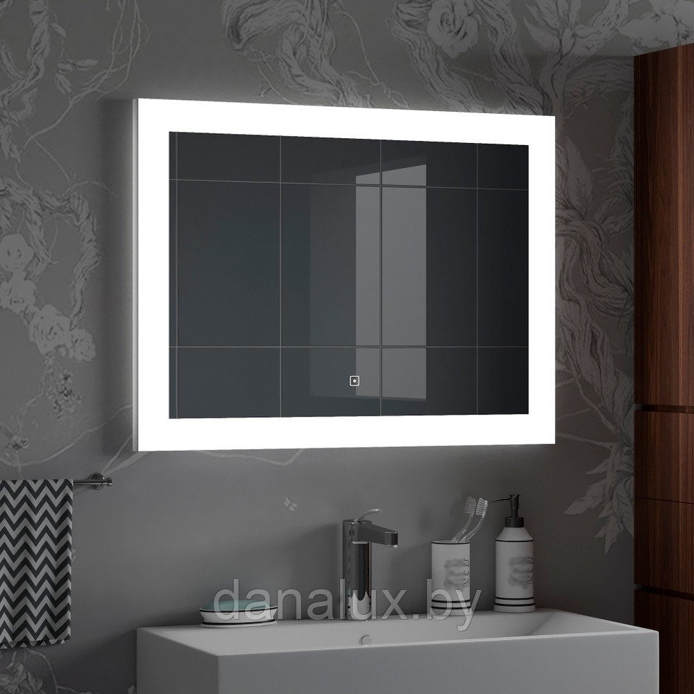 Зеркало с подсветкой Континент Relax LED 90х70 - фото 2 - id-p187410661