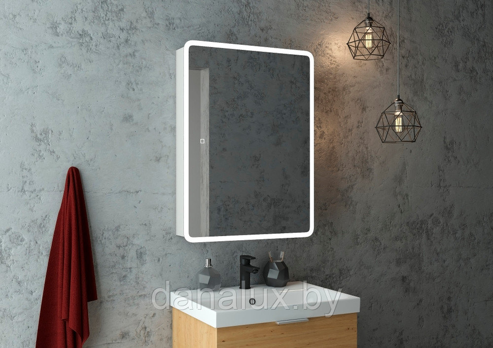 Зеркало-шкаф с подсветкой Континент Emotion LED 60х80 - фото 1 - id-p187410803