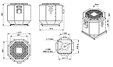 Крышный изолированный вентилятор DVNI 225 Е2, фото 4