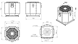 Крышный изолированный вентилятор DVNI 225 Е2, фото 5