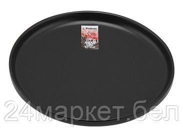 Тарелка десертная керамическая, 20.5 см, серия ASIAN, черная, PERFECTO LINEA