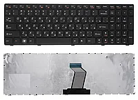 Клавиатура для ноутбука Lenovo IdeaPad G570, G575, G770, Z560, Z565 с рамкой, черная