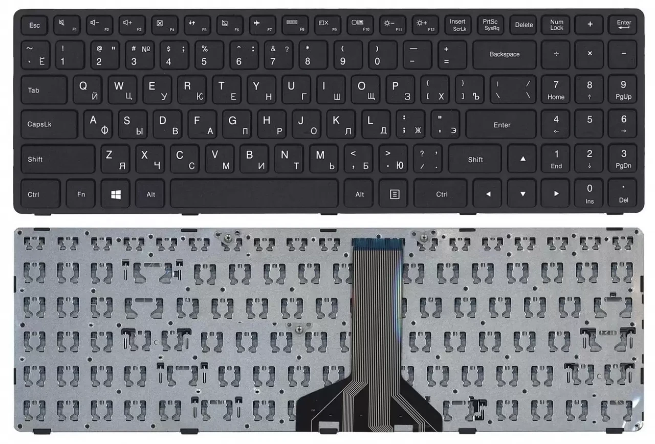 Клавиатура для ноутбука Lenovo Ideapad 100-15IBD, 100-15IBY, 300-15, B50-80, B50-50, черная (PK1310E1A00) - фото 1 - id-p129573529