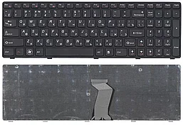 Клавиатура для ноутбука Lenovo Ideapad G580, G585, G780, V580, Z580, Z780 с рамкой, черная (25-201846)