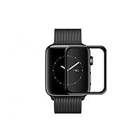 Защитное стекло "Полное покрытие" Apple Watch, Watch 2, Watch 3 (42мм), черное