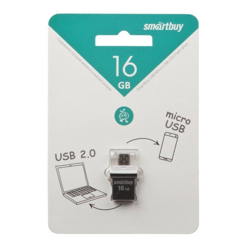 USB Flash накопитель SmartBuy 16GB OTG (MicroUSB)