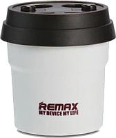 Автомобильное зарядное устройство Remax Coffee Cup CR-2XP 2xUSB, 3.1А, LED дисплей, белый