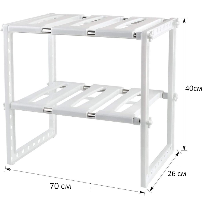 Раздвижная полка под мойку/кухни/ шкафа 40х70/26 см - фото 5 - id-p187415587