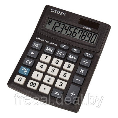 Калькулятор настольный CITIZEN CMB-1001 BK, 10 разр, черн. Аналог калькулятора Citizen SDC-810BN. (Новая - фото 1 - id-p187415396