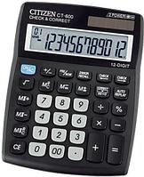 УЦЕНКА! Калькулятор настольный CITIZEN CT-600J (12-ти разрядный) бухгалтерский