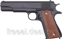 Cтрайкбольный пистолет Galaxy G.13 Colt 1911 black металлический, пружинный