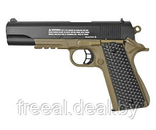 Пневматический пистолет Crosman S1911 (Colt)(Комплект: шарики, мишени, пулеулавливатель)