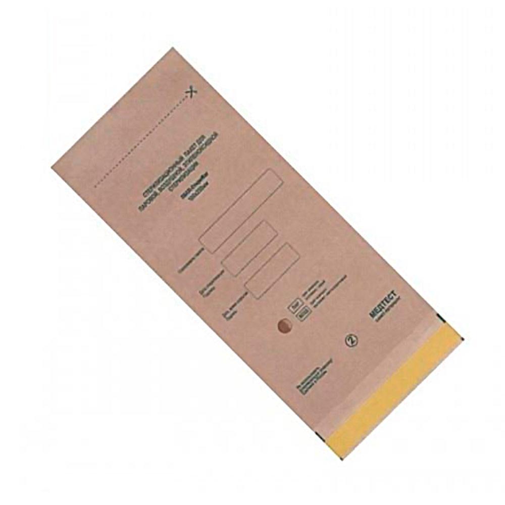 Пакеты бумажные для стерилизации инструментов 100х200 МЕДТЕСТ (крафт 10 шт.) - фото 1 - id-p187415718