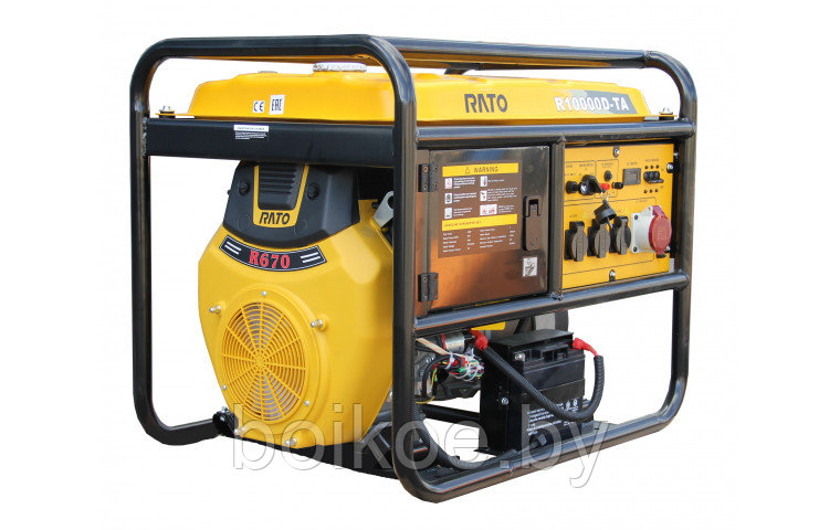 Бензиновый генератор RATO R10000D-TA (10/5,5 кВт, трехфазный) - фото 1 - id-p187415759