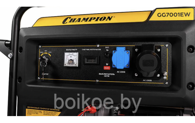 Бензиновый генератор Champion GG7001EW (7,5 кВт) - фото 3 - id-p187422694