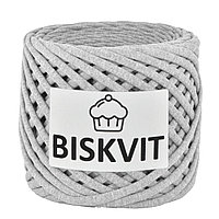 Трикотажная пряжа BISKVIT цвет серый меланж