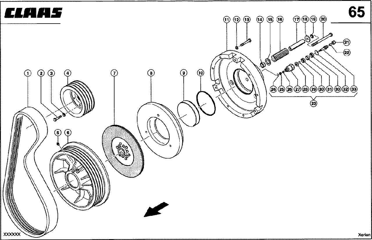 Диск сцепления SACHS 1864 501 001