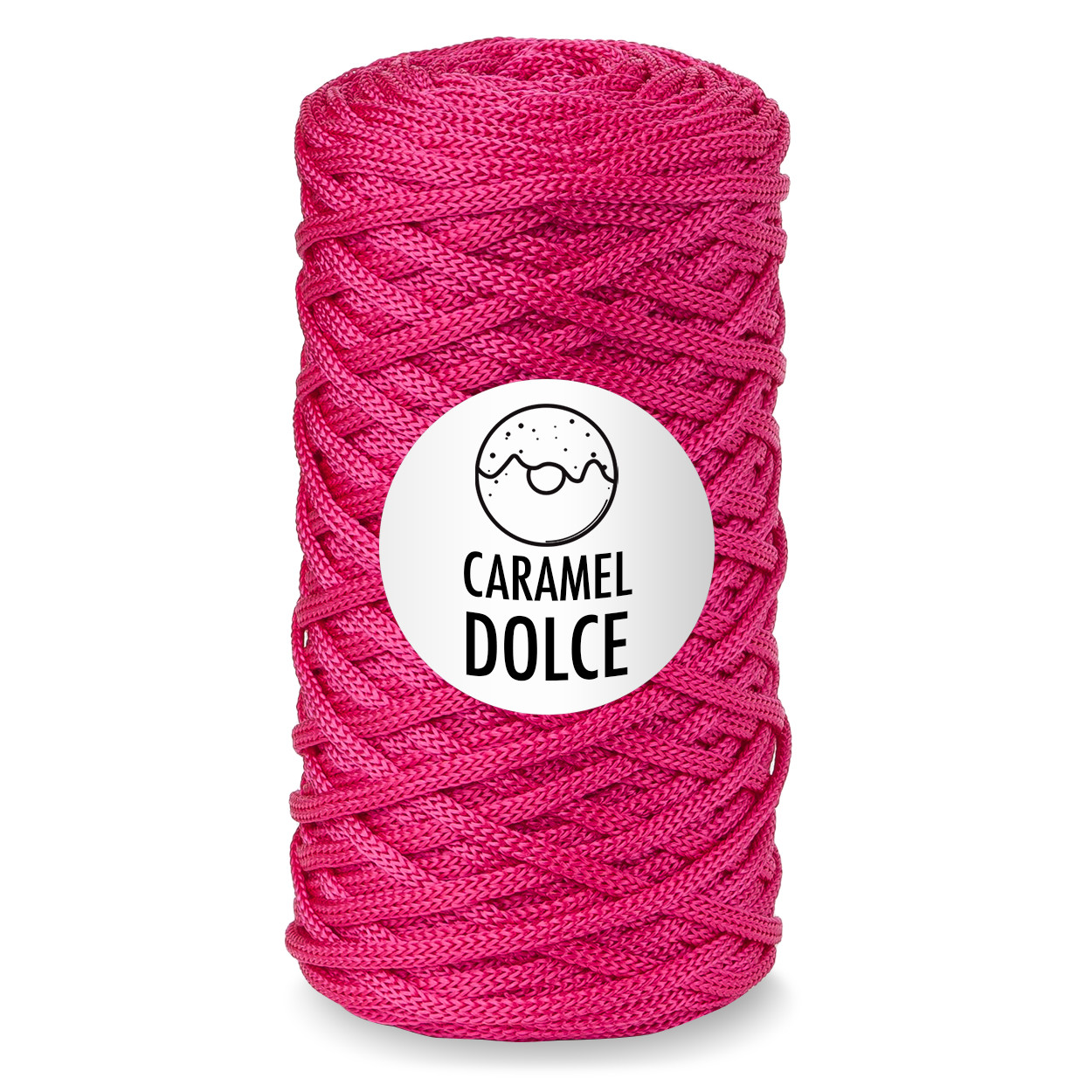 Шнур для вязания Caramel DOLCE 4 мм цвет малина