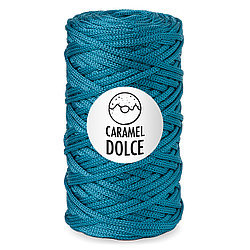 Шнур для вязания Caramel DOLCE 4 мм цвет бирюзовый бархат